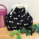 たくさん入るお弁当袋【シンプルリボン】