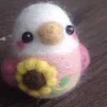 夏限定　ひまわりの小鳥（ピンク）