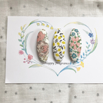 《送料無料》裏まで可愛い♡リバティ・パッチンピン(5cm)  3本セット