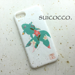 機種対応！友禅和紙 iPhoneカバー［金魚]金銀箔×桜日和