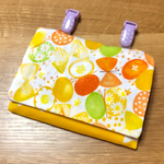 ♡クリップ付き♡移動ポケット♡イエローちょうちょ✖︎リボン♡