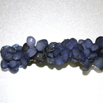 本物のお花❀あじさいのバレッタ#navy #7cmバレッタ