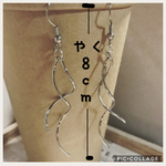 ゆらゆらウェーブピアス(^ ^)