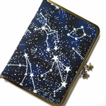　宇宙　星座　　澄んだ夜空　蓄光★　がま口　母子手帳　通帳　お薬手帳　カバー