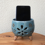 スマホスピーカー  アクア  花