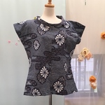 絞りのプルオーバー　着物リメイク