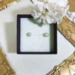 数量限定 送料無料 fresh  water pearl ピアス 小（淡水パール パール チタン製）