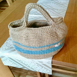 コロンとかわいい麻バック