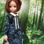 rurukoサイズ小花柄ワンピース（左開き）