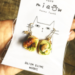 ✩ソースがけエビフライ&エビアボカドのトーストピアス✩（イヤリングに変更可能）