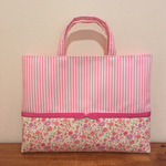 《aya5100aya様オーダー品》花柄×ピンクストライプ♡リボン セット【入園・入学】