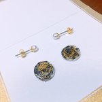 ゴールドが輝くピアス 小