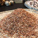 世界でひとつの桜砂利！蛭川御影石を焼いて作りました