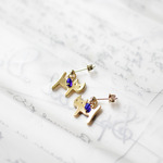 catsピアス -blue-