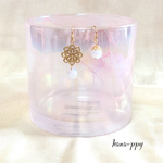 flower plate アシンメトリー ピアスorイヤリングor樹脂ピアス