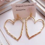 おおぶり ハート♡ ピアス/イヤリング