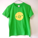 ひよこさん3匹Tシャツ　アップルグリーン