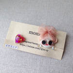 グラサンmomonイヤリング ピンク