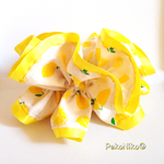 ラッピング無料☆送料無料☆lemon dots Offwhite ボリュームシュシュ