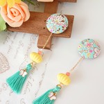 夏 ☆ ミントグリーン *＊ 蝶々 ＊* ピアス∥イヤリング