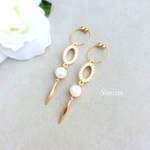 淡水パール❤️キラキラオーバル&スティック