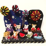 【Ｃ様オーダー作品】ちりめん細工「花火🎆」置物 飾り 