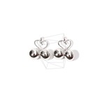 PDT-1460-R【2個入り】リトルボールペンダント,Mini Heart With Little Balls Pen