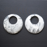vintage 【2個】mosaic white ＊Acryl charm