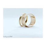 Brass Ultra Wide Flat Gold Ring【10mm幅】