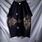 手描き　投影の月
ロングレングスTシャツ　men's