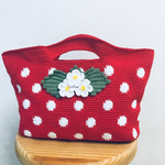 🍓ももいちご🍓様専用  水玉いちごのミニがま口、トートバッグ