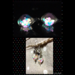光る雫小瓶のピアス