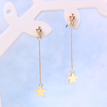 ゆれる シンプル星型 スターピアス