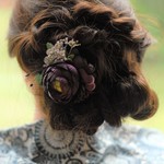 大人かわいい和装お花の髪飾り　アーティフィシャルフラワーのヘアアクセサリー　コサージュ　浴衣　着物　結婚式　卒園式　入学式