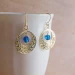 再販☆青の三日月ピアス【送料無料】