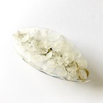 紫陽花leafバレッタ white
