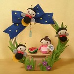 ホタルちゃんと夕涼み♪の2wayリース