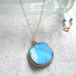 Coastal Druzy Necklace　14kgf　 ドゥルージー