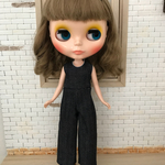 ★SALE★【送料無料】リカちゃん/ブライス  デニムロンパース