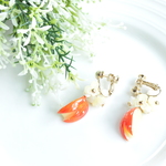 うさぎりんごイヤリング(花)