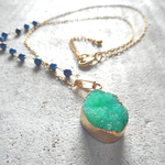 ☆再販☆　Druzy Ocean Necklace--Green