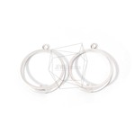 PDT-1468-MR【2個入り】レイヤード サークルペンダント,Two Layered Circle Pendant