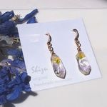 送料無料＊クリア　ドライフラワーピアス/イヤリング