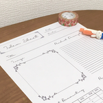 【作家さまにおススメ】アイデアシート