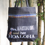 Mrs.MAKUAHINE 刺繍デニムバッグ