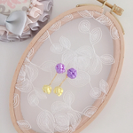 一粒ボールのピアス