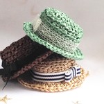 Sale! 小さなカンカン帽　ミント
