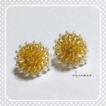 SALE♥💓ダリアのパールイヤリング