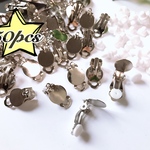 50個入り★カン付きイヤリング★キャッチセット(シルバー）