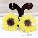 押し花❤️ミニひまわり🌻ピアス